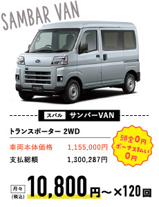 スバル サンバーVAN